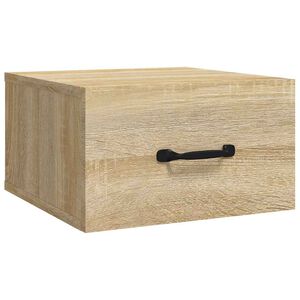 vidaXL N&aacute;stěnn&yacute; nočn&iacute; stolek dub sonoma 35 x 35 x 20 cm