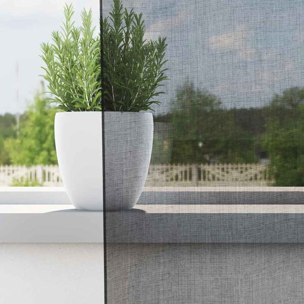 vidaXL Voálové záclony se záložkou Top 2 ks černá