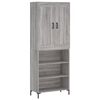 vidaXL Skř&iacute;ň highboard &scaron;ed&aacute; sonoma 69,5 x 34 x 180 cm kompozitn&iacute; dřevo