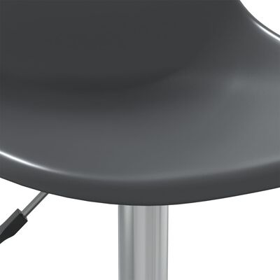 vidaXL Otočná jídelní židle světle šedá PP