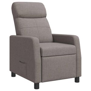 vidaXL Křeslo s funkc&iacute; ležen&iacute; Taupe Textil