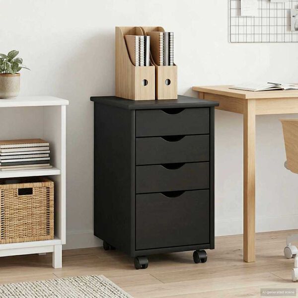 vidaXL Kolejov&aacute; skř&iacute;ň &Scaron;ed&aacute; 34 x 39 x 56 cm Masivn&iacute; borovicov&eacute; dřevo