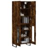 vidaXL Skř&iacute;ň highboard kouřov&yacute; dub 69,5 x 34 x 180 cm kompozitn&iacute; dřevo