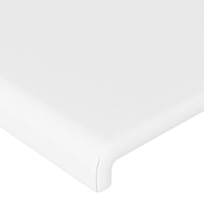 vidaXL Čela postele 4 ks bílá 72 x 5 x 78/88 cm umělá kůže