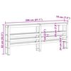 vidaXL Čelo postele s policemi voskově hněd&eacute; 200 cm masivn&iacute; borovice