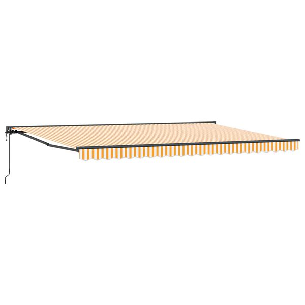 vidaXL Budsorovateln&eacute; zastře&scaron;en&iacute; Žlut&aacute; a b&iacute;l&aacute; 500 &times; 300 cm