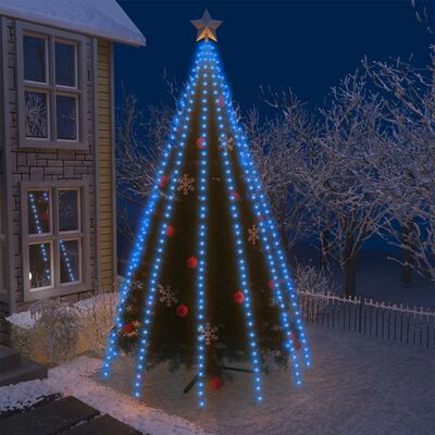 vidaXL Světýlka na stromeček 500 modrých LED 500 cm dovnitř i ven