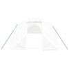 vidaXL Skleník s ocelovým rámem bílý 36 m² 12 x 3 x 2 m