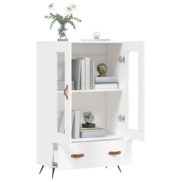 vidaXL Skříň highboard bílá 69,5 x 31 x 115 cm kompozitní dřevo