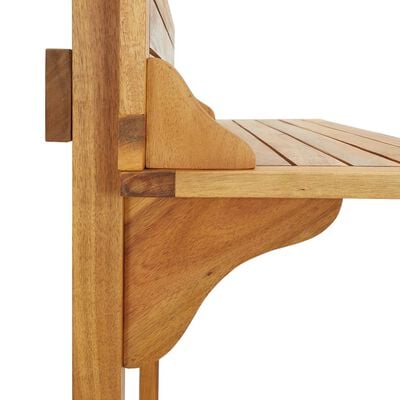 vidaXL Barový stolek na balkon 90 x 37 x 122,5 cm masivní akácie