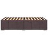 vidaXL R&aacute;m postele bez matrace tmavě hněd&yacute; 90 x 200 cm textil