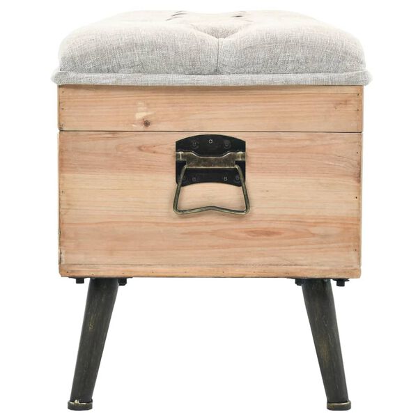 vidaXL Úložná lavice 110 cm masivní jedlové dřevo