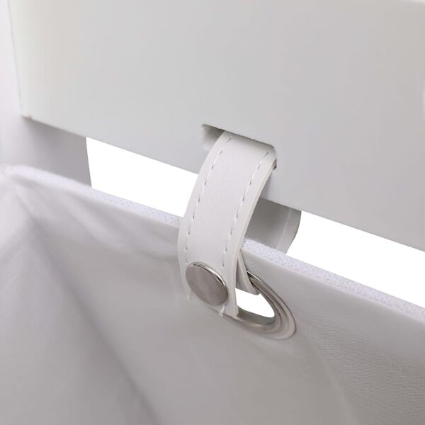 vidaXL Reg&aacute;l se 2 ko&scaron;&iacute;ky b&iacute;l&yacute; 35 x 35 x 72 cm dřevo