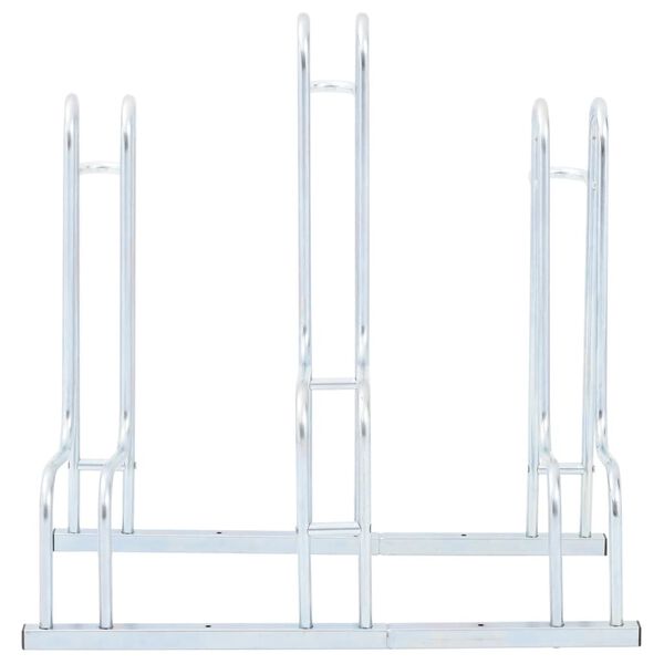 vidaXL Stojan na kola pro 3 kola podlahový pozinkovaná ocel