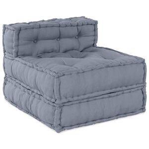 vidaXL Modulov&aacute; pohovka Textil &Scaron;ed&aacute; 70 x 70 x 56 cm