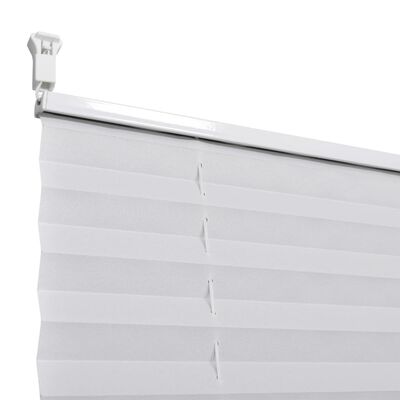 Plisovaná roleta 40 x 125 cm, bílá, skládaná