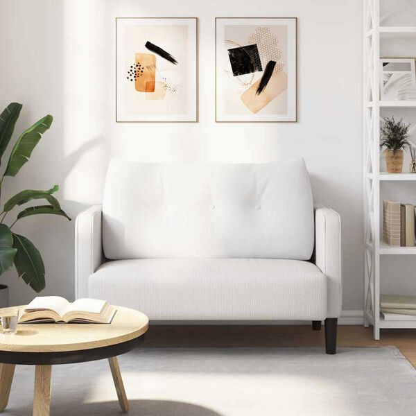 vidaXL Pol&scaron;t&aacute;ř na z&aacute;da B&iacute;l&aacute; 100 x 24 x 50 cm textil