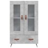 vidaXL Skř&iacute;ň highboard betonově &scaron;ed&aacute; 69,5x31x115 cm kompozitn&iacute; dřevo