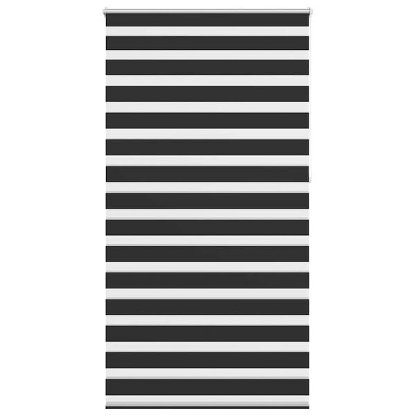 vidaXL Roleta den a noc / Zebra / Twinroll 120x230 cm čern&aacute;