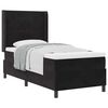 vidaXL Postel s boxspringem s matrac&iacute; s čelo Čern&aacute; 90 x 190 cm samet