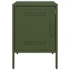 vidaXL Noční stolek olivově zelený 36 x 39 x 50,5 cm ocel