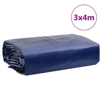 vidaXL Plachta modrá 3 x 4 m 650 g/m²