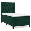vidaXL Box spring postel s matrac&iacute; tmavě zelen&aacute; 90x200 cm samet