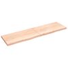 vidaXL N&aacute;stěnn&aacute; police 220x60x(2-6) cm neo&scaron;etřen&eacute; masivn&iacute; dubov&eacute; dřevo