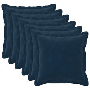 vidaXL Pol&scaron;t&aacute;ř 6 ks HOUTEN Modr&aacute; 30 x 30 cm Mikrovl&aacute;knov&aacute; fleece