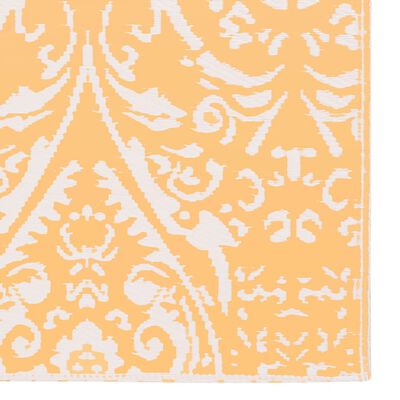 vidaXL Venkovní koberec oranžový a bílý 160 x 230 cm PP