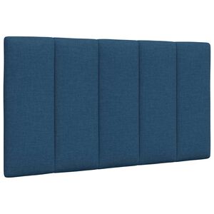 vidaXL Pol&scaron;t&aacute;ř na čelo postele Hanko modr&yacute; 80 cm textil