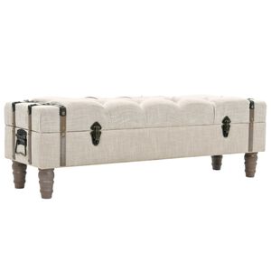 vidaXL &Uacute;ložn&aacute; lavice masivn&iacute; dřevo a ocel 111 x 34 x 37 cm