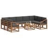 vidaXL Venkovn&iacute; pohovkov&aacute; souprava 10 pcs Přirozen&aacute; a Anthracitov&aacute;