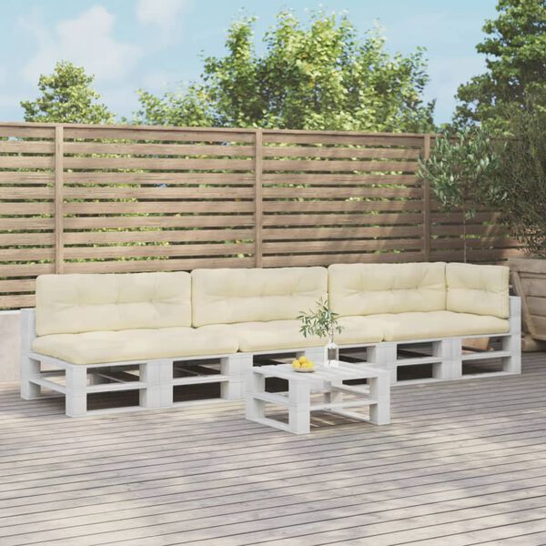 vidaXL Podu&scaron;ky na palety 7 ks kr&eacute;mov&eacute; textil