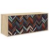 vidaXL N&aacute;stěnn&aacute; TV skř&iacute;ň OMMEN 102 x 33 x 40 cm Dub sonoma