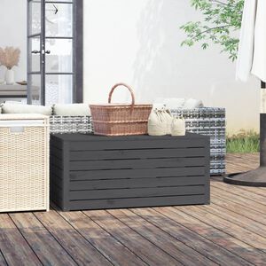 vidaXL Zahradn&iacute; box &scaron;ed&yacute; 101 x 50,5 x 46,5 cm masivn&iacute; borov&eacute; dřevo