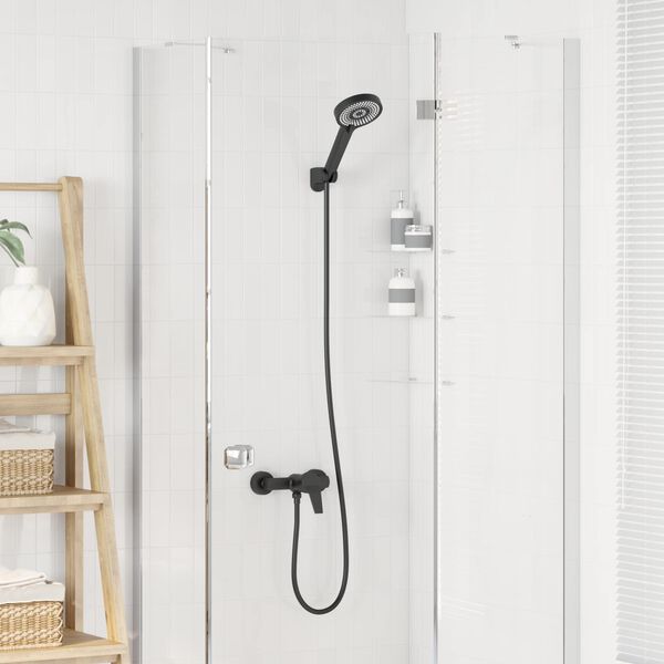 vidaXL Sada sprchov&eacute; hlavice Čern&aacute; G 1 / 2 palce Mosaz