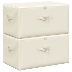 vidaXL &Uacute;ložn&eacute; boxy 2 ks textil 43 x 34 x 23 cm kr&eacute;mov&eacute;