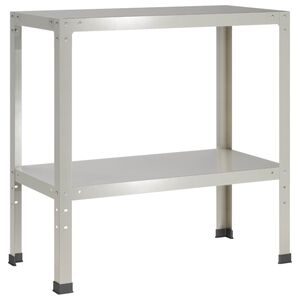 vidaXL Stolek na přesazov&aacute;n&iacute; 100 x 40 x 80 cm Nerezov&aacute; ocel Stř&iacute;brn&aacute;