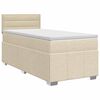 vidaXL Postel boxspring s matrac&iacute; s čelo Kr&eacute;mov&aacute; 100 x 200 cm Textil