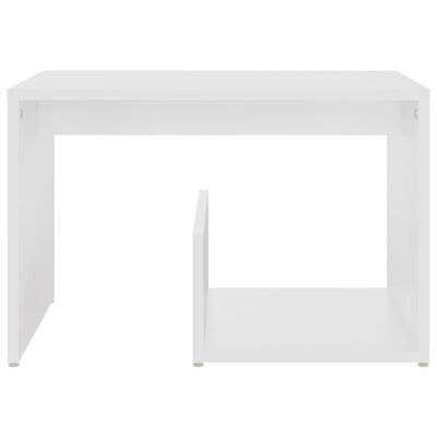 vidaXL Odkládací stolek bílý 59 x 36 x 38 cm dřevotříska