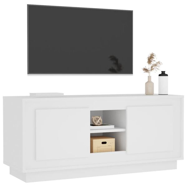 vidaXL TV skříňka bílá 102 x 35 x 45 cm kompozitní dřevo