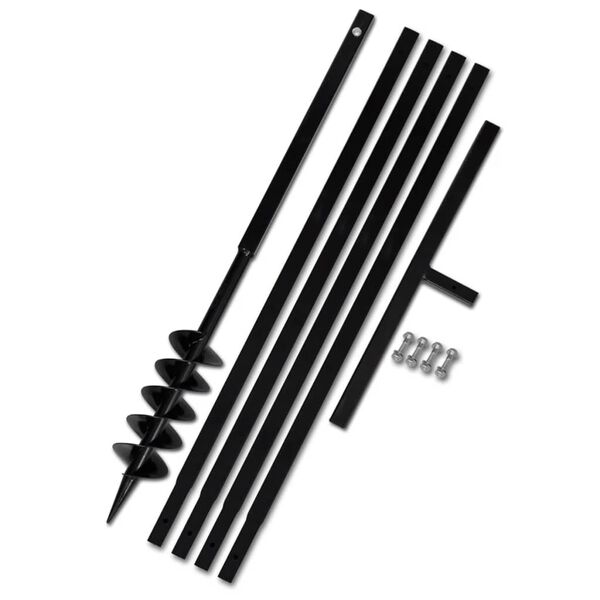 Zemn&iacute; vrt&aacute;k s rukojet&iacute; 100 mm, s n&aacute;stavci 5 m, ocel