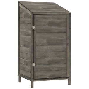 vidaXL Zahradn&iacute; kůlna antracitov&aacute; 55x52x112 cm masivn&iacute; jedlov&eacute; dřevo