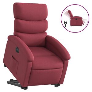 vidaXL Elektrick&eacute; zvedac&iacute; polohovac&iacute; křeslo v&iacute;nov&eacute; textil