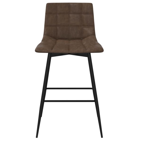 vidaXL Barov&aacute; židle tmavě hněd&aacute; uměl&aacute; kůže