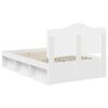 vidaXL Rám postele s čelo Bílá 120 x 190 cm Masivní borové dřevo
