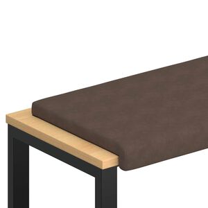 vidaXL Pol&scaron;t&aacute;ř na lavici Mikrovl&aacute;kno Hněd&aacute; Hloubka 35 cm