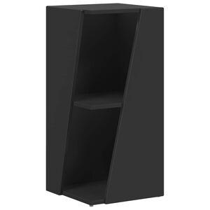 vidaXL Bočn&iacute; police Čern&aacute; 33 x 32 x 70,5 cm kompozitn&iacute; dřevo