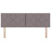 vidaXL Čelo postele Taupe 160 cm textil